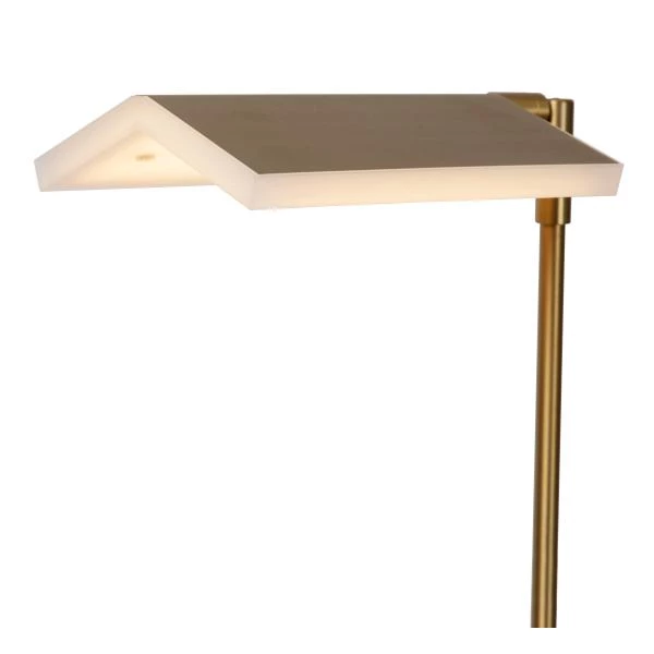 Lucide AARON - Lampadaire / lampe de lecture - LED Dim. - CCT - 1x12W 2700K/4000K - Or Mat / Laiton - détail 1